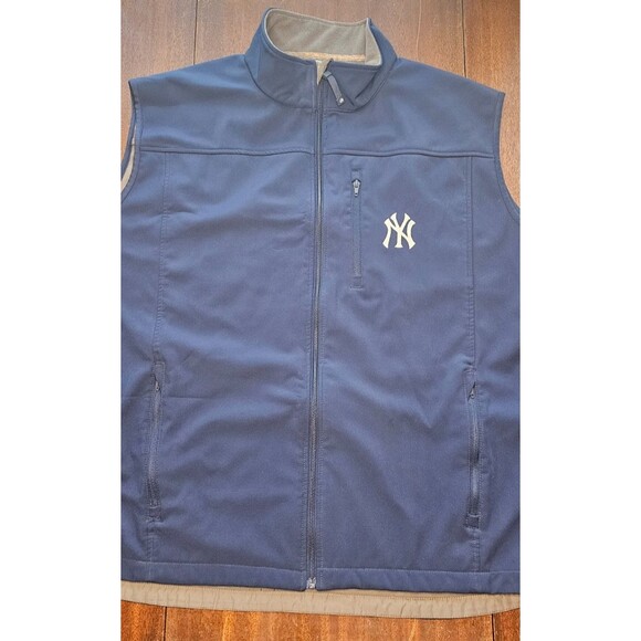 Majestic Homebase Collection New York Yankees Blue Full Zip Vest XXL - Picture 3 of 7